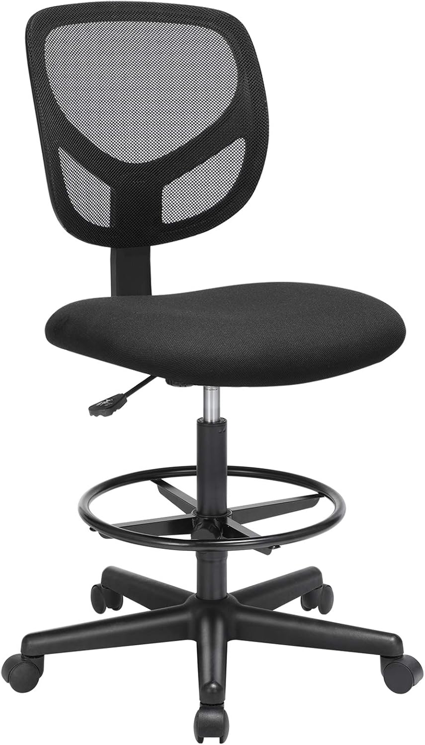 Detalle de SONGMICS OBN15BK Sedia a rete ergonomica 120 kg