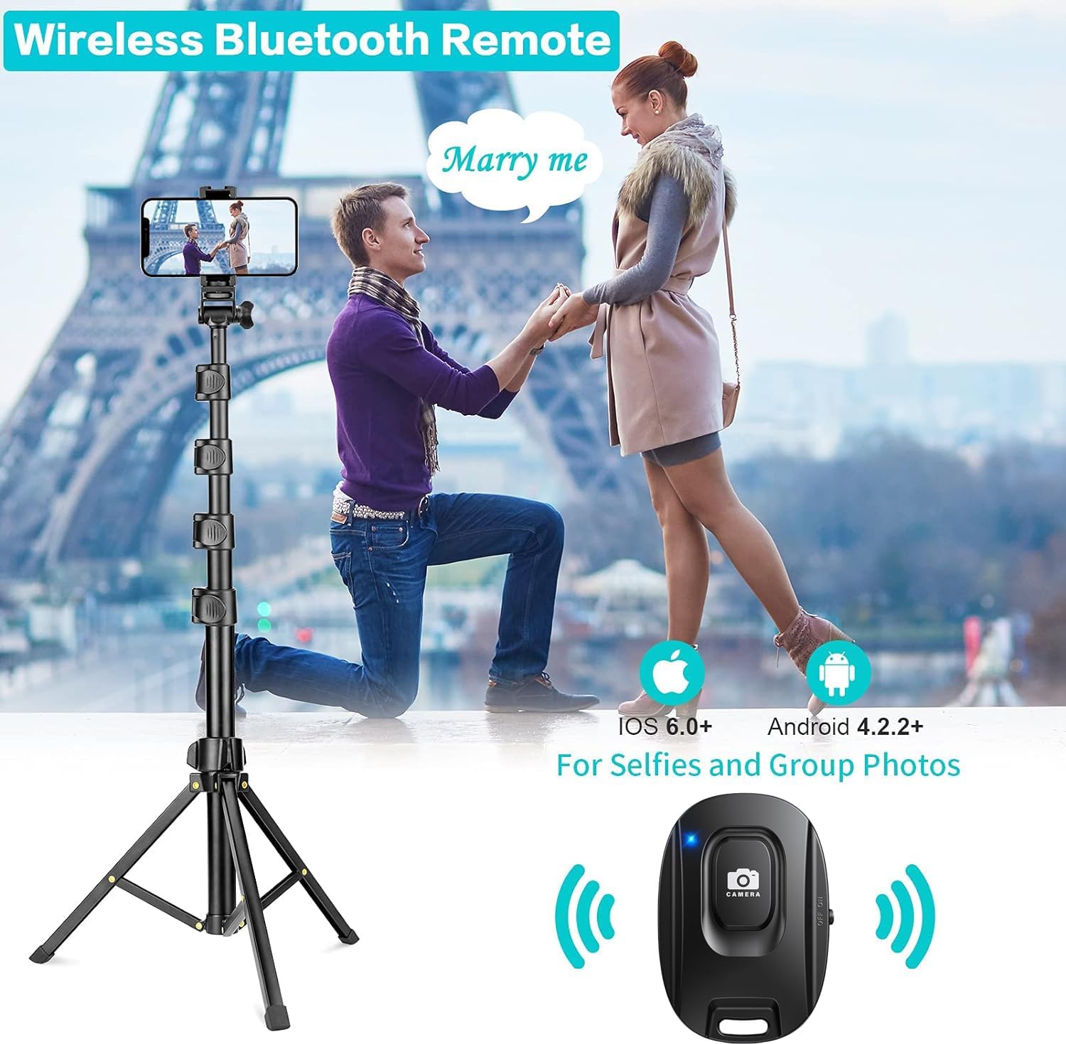 Thumbnail 1 de YOTOC version 1.7m Phone Tripod Stand