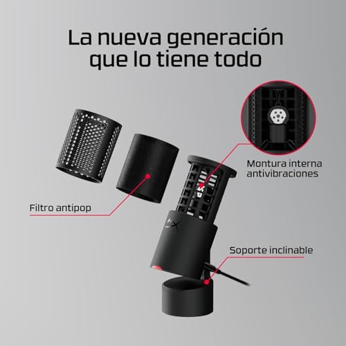 Thumbnail 6 de HyperX Solocast 2: micrófono USB cardioide para streaming y podcast en negro