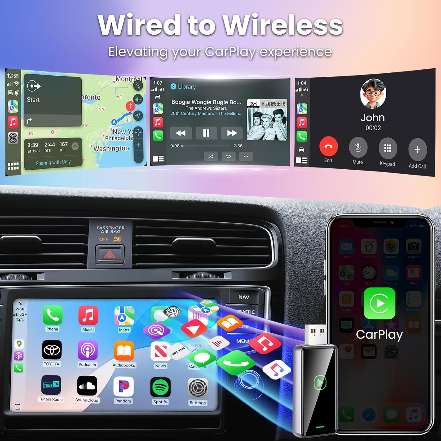 Thumbnail 4 de Alltotive S1 Wireless CarPlay Adapter
