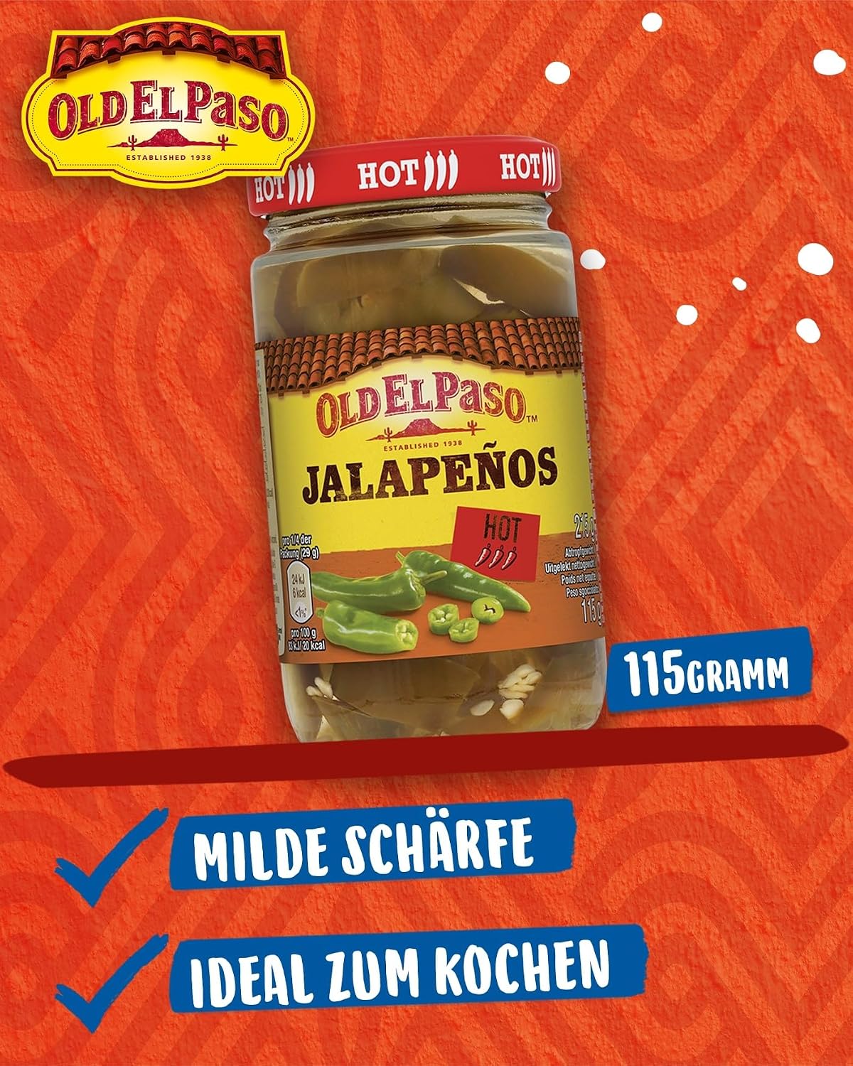 Detalle 2 de Old El Paso Sliced Jalapenos 215 g 🌶