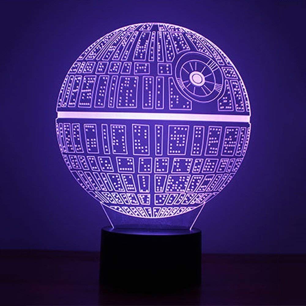 Detalle de yiyicas 3D Illusion Lamp 7‑colour Night Light