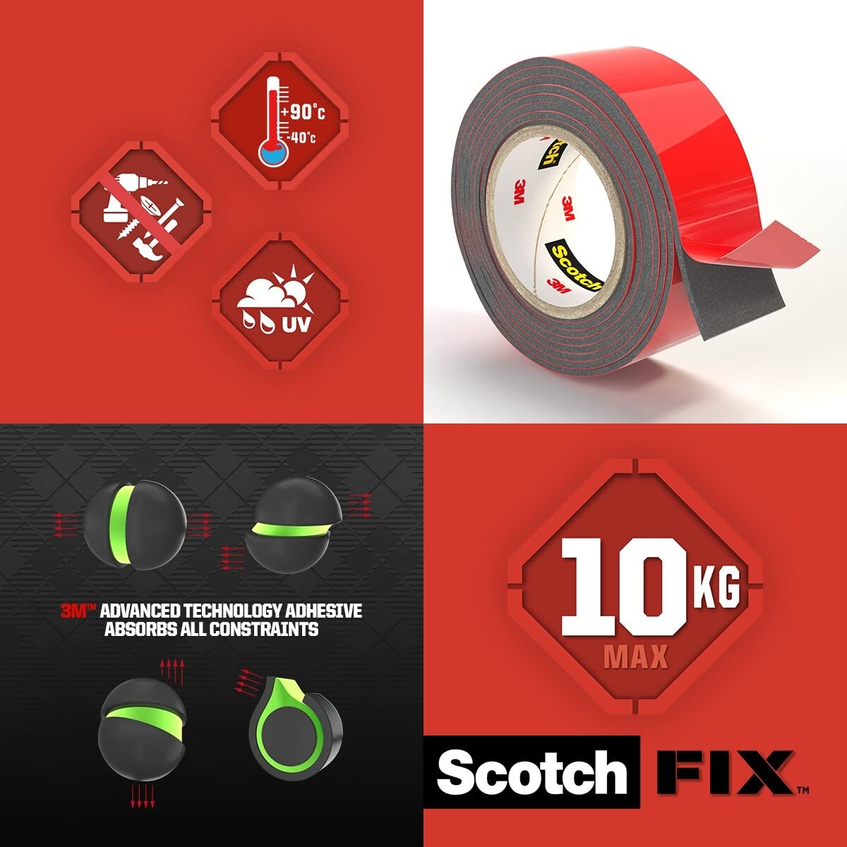 Thumbnail 3 de Scotch FIX Ruban de fixation 19 mm 🛠