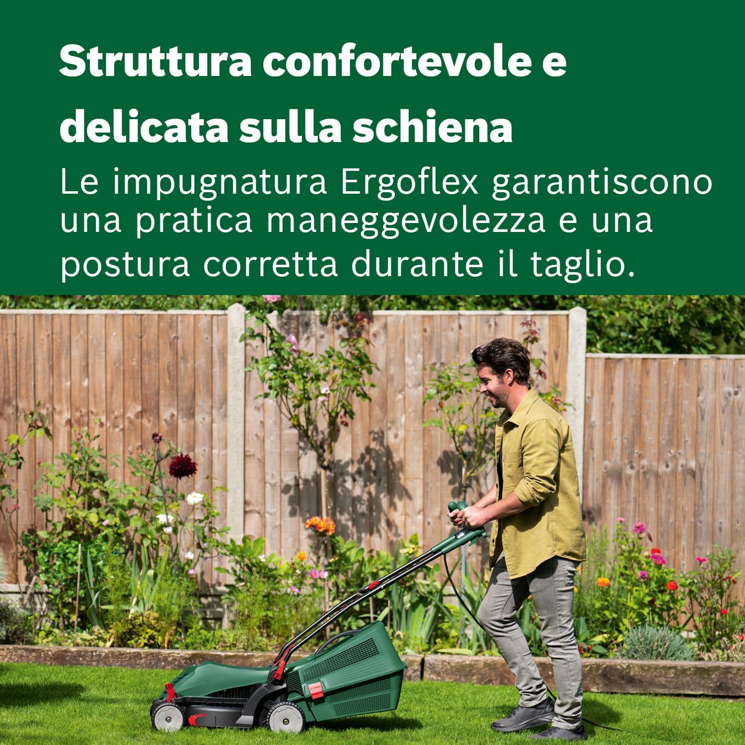 Thumbnail 3 de Bosch UniversalRotak 37-555 a filo: tosaerba 1.400 W, taglio 37 cm e cesto da 40 l