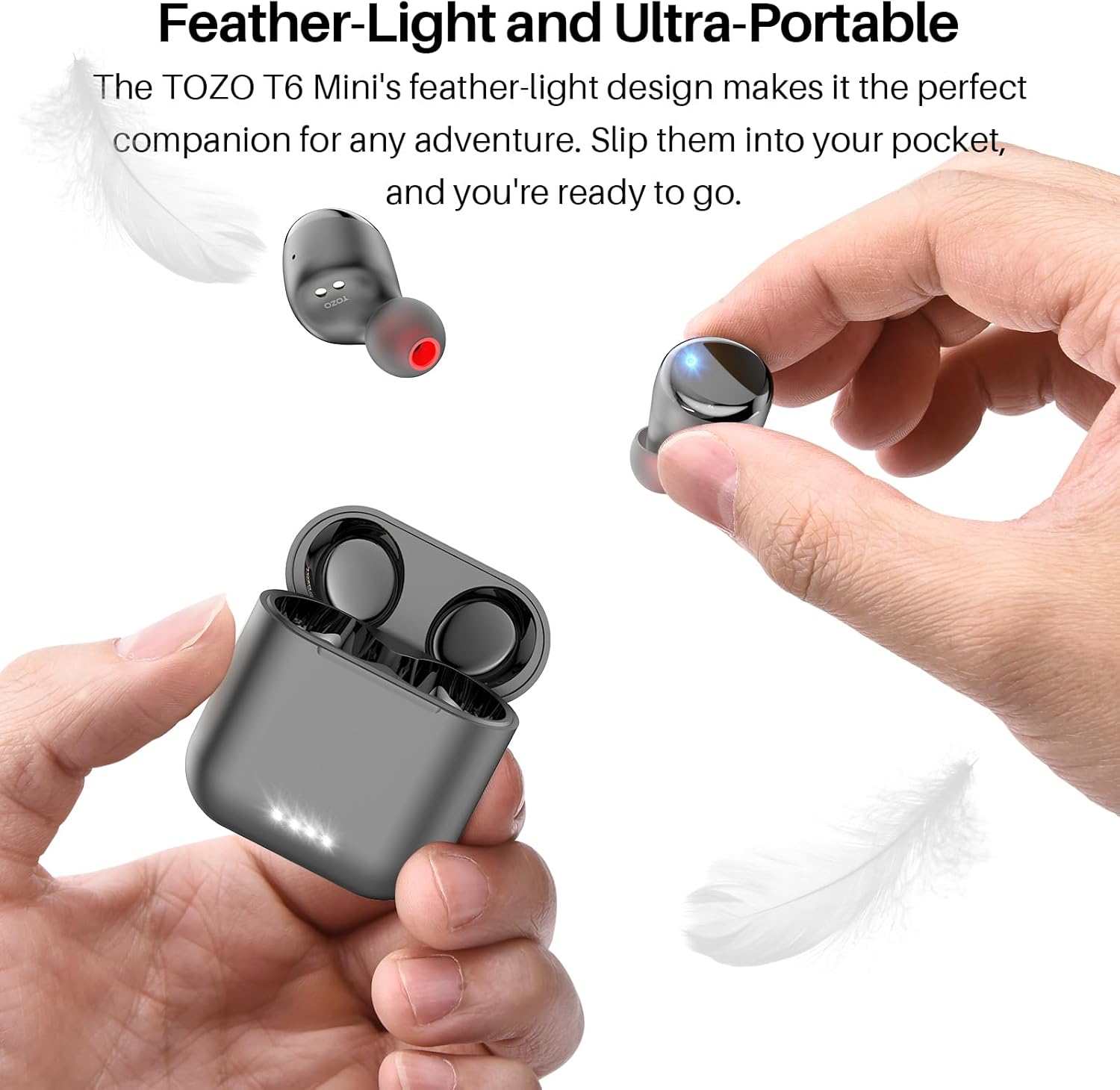 Thumbnail 6 de TOZO T6 In-Ear Kopfhörer 50 Std. Akkulaufzeit