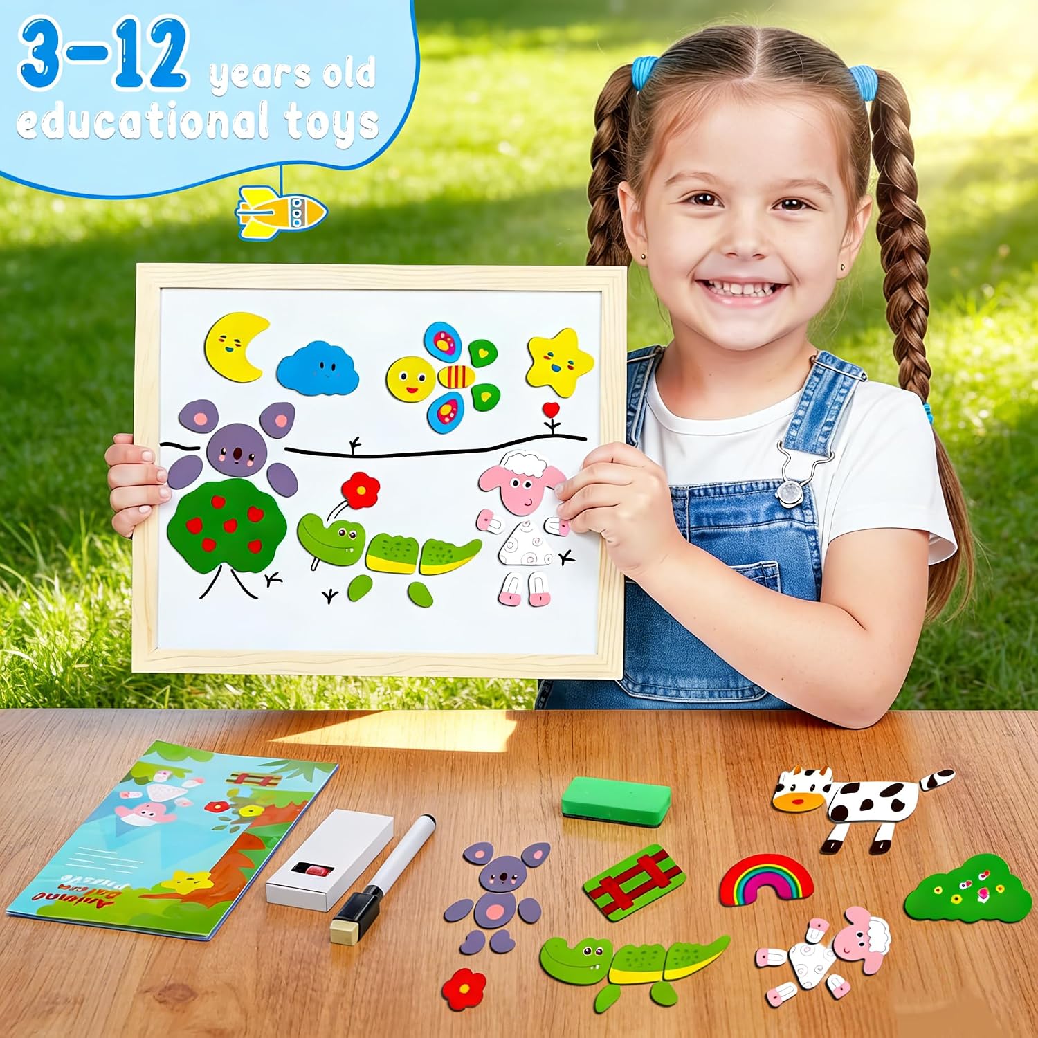 Thumbnail 5 de COOLJOY 100+ Wooden Magnetic Puzzle