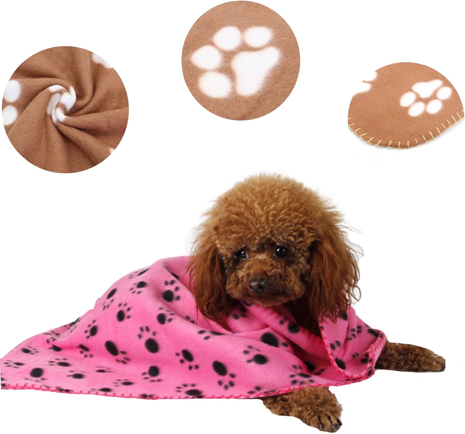 Detalle 2 de Aliangting 4Pcs pet blanket set 60 x 70 cm