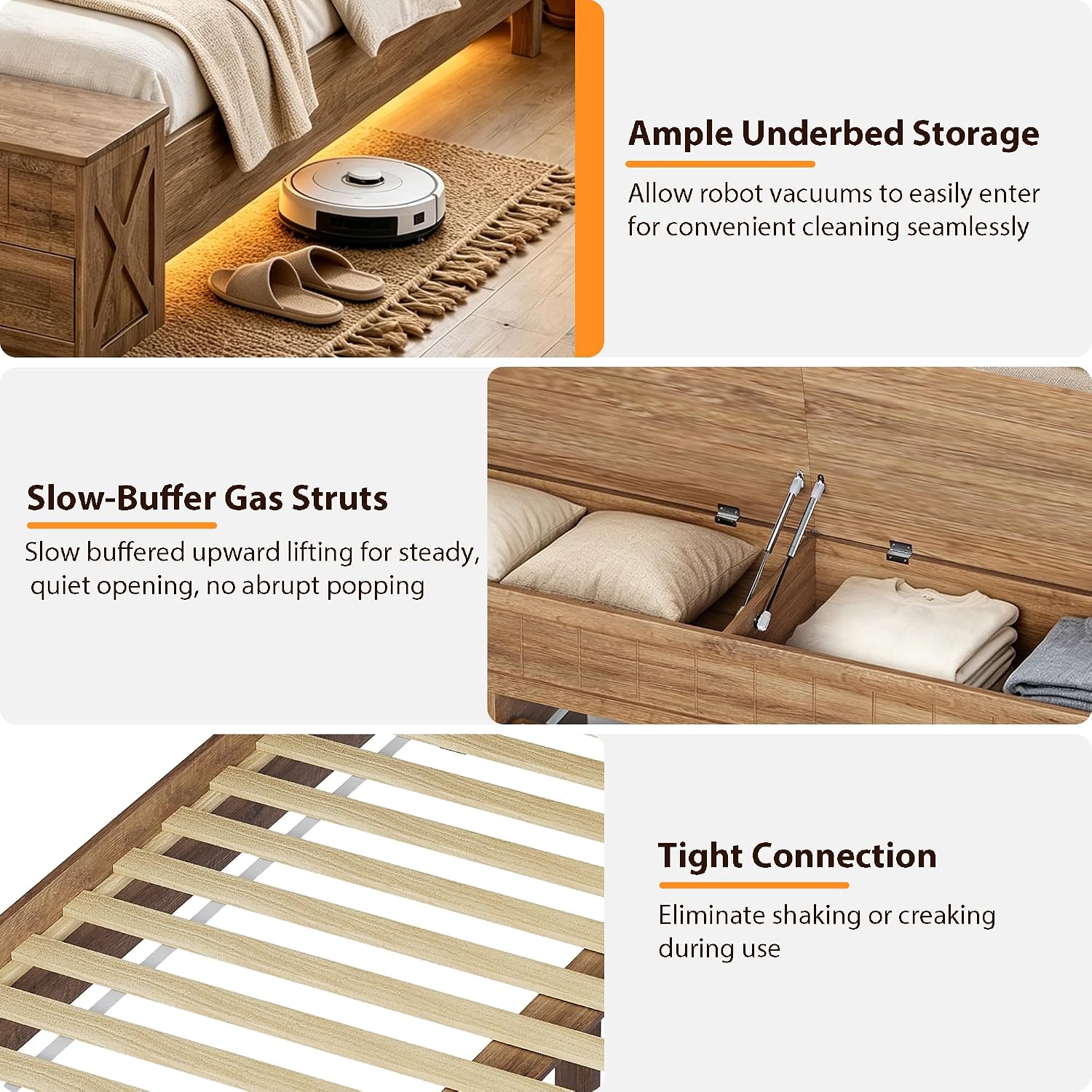 Thumbnail 6 de Oakvera Queen Bed Frame