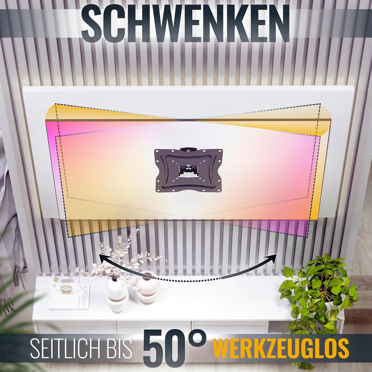 Thumbnail 3 de RICOO N0222 TV-Wandhalterung 30 kg