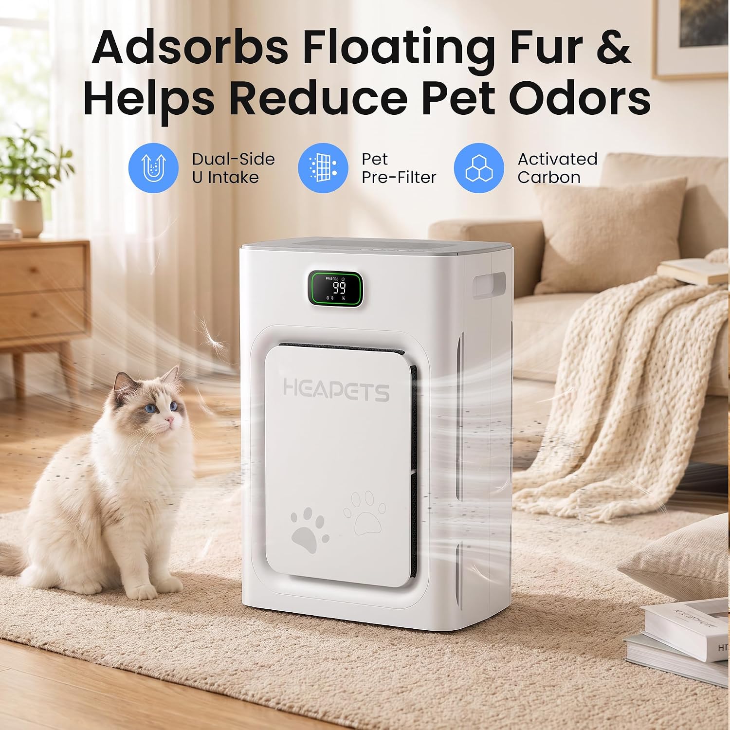 Thumbnail 1 de Pet Air Purifier 2500 sq ft PM2.5 Monitor 🏠