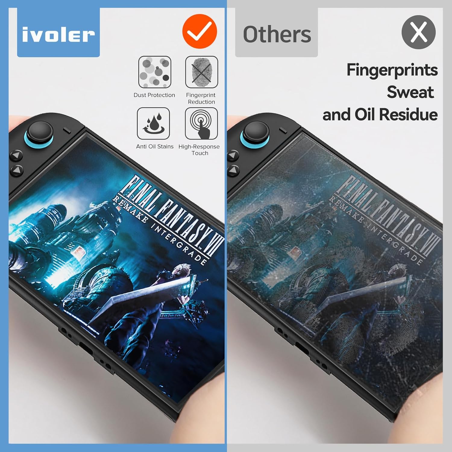Thumbnail 2 de iVoler Opaco Pellicola Vetro Temprenato Compatibile con Nintendo Switch 2 Model 2025 – 2 pezzi con kit installazione