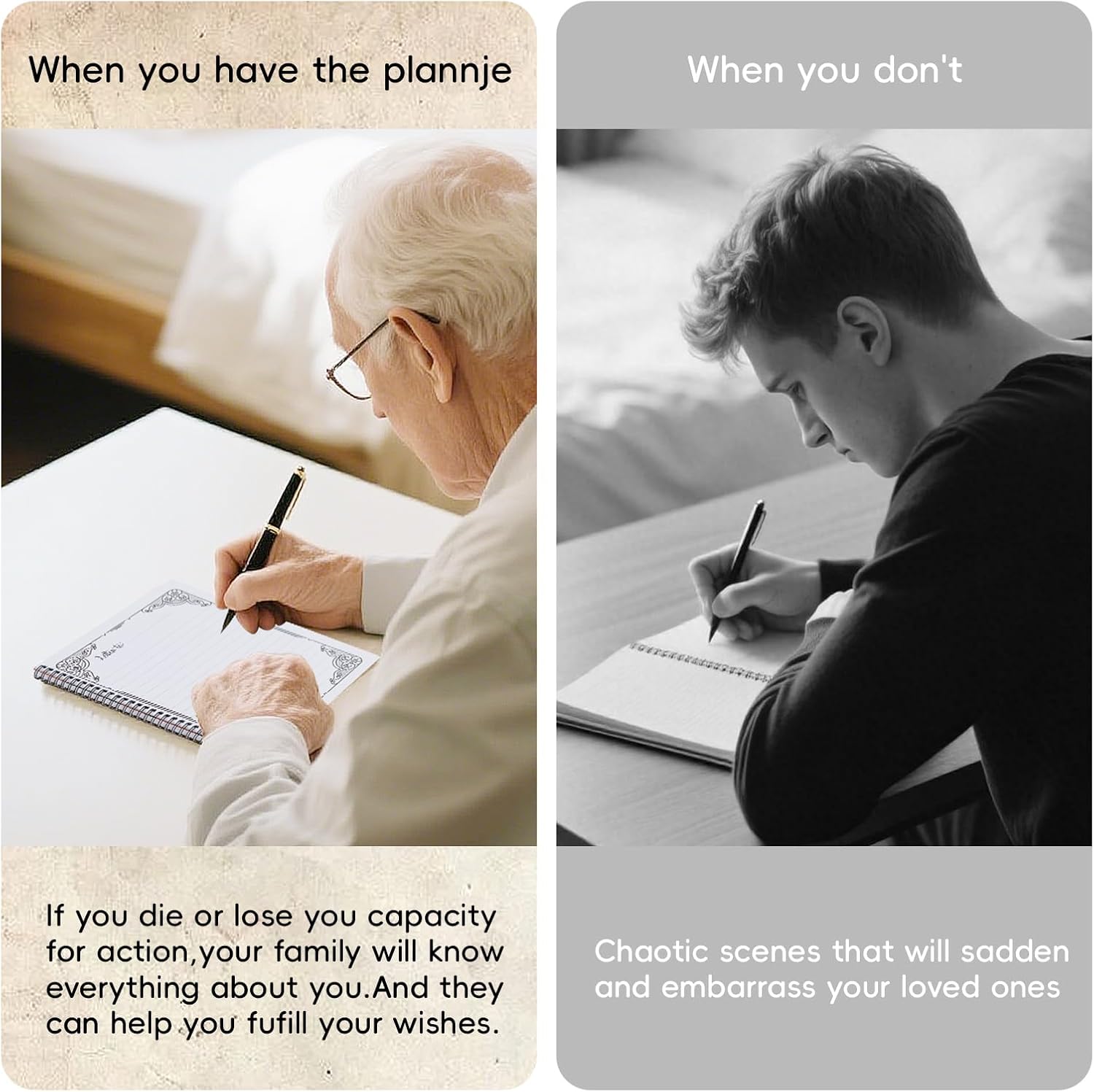 Thumbnail 4 de Bafeil End of Life Planner UK – “I’m Dead Now What” guided organiser notebook for final wishes