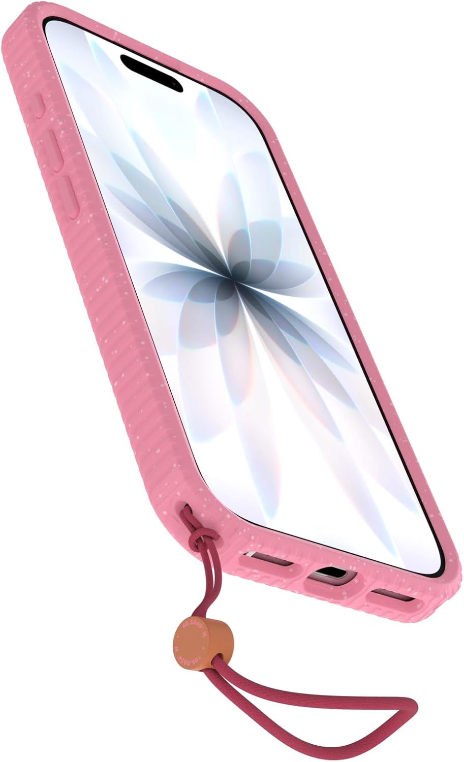 Detalle de OtterBox Soleシリーズ iPhone 17用ケース エクストラホットピンク、ストラップループ付き