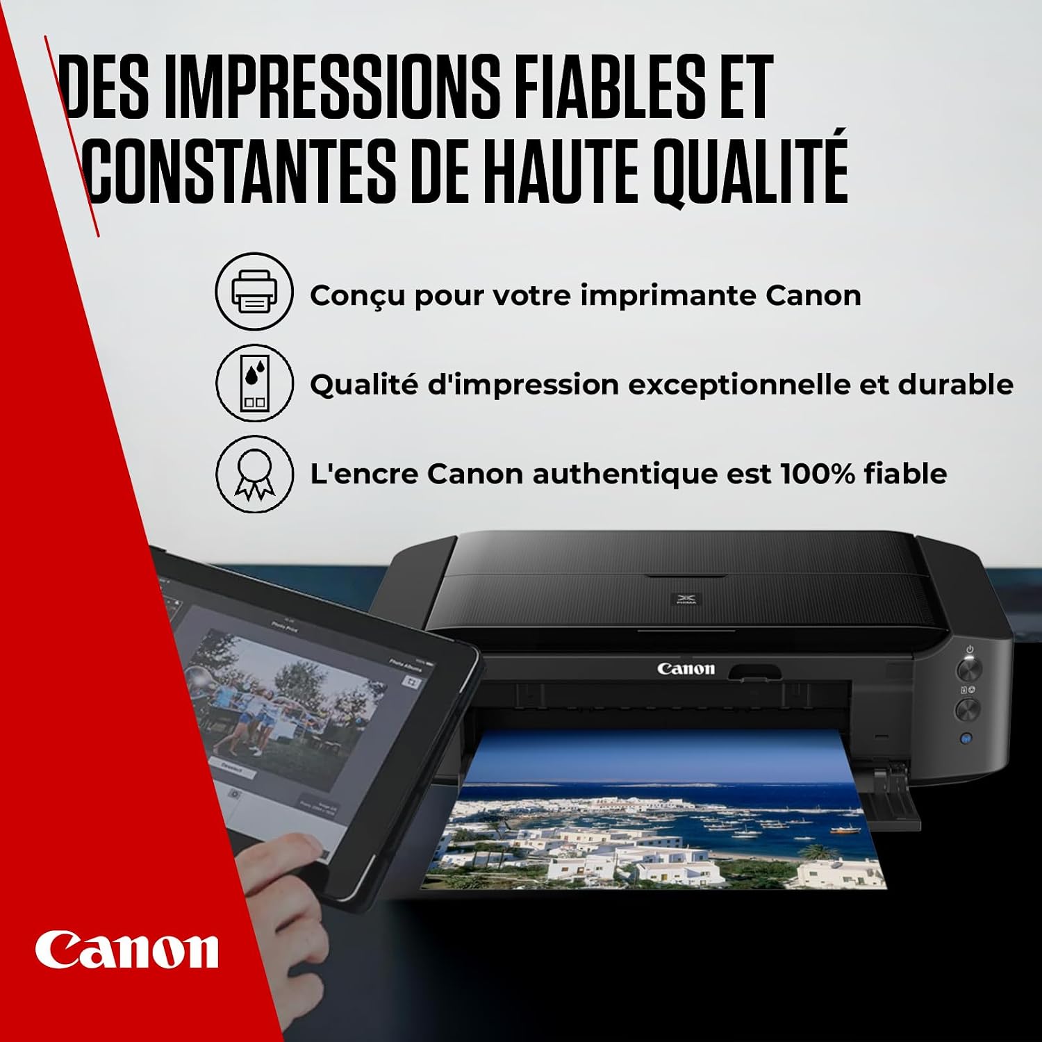 Detalle de Canon PG-540 + CL-541 Fine Cartouches d'encre d'origine + Papier Photo — Pack économique pour impressions photo