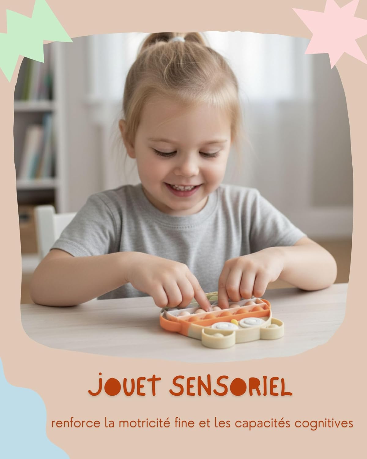Detalle 2 de Valino Jouet Pop-It Hibou sans BPA