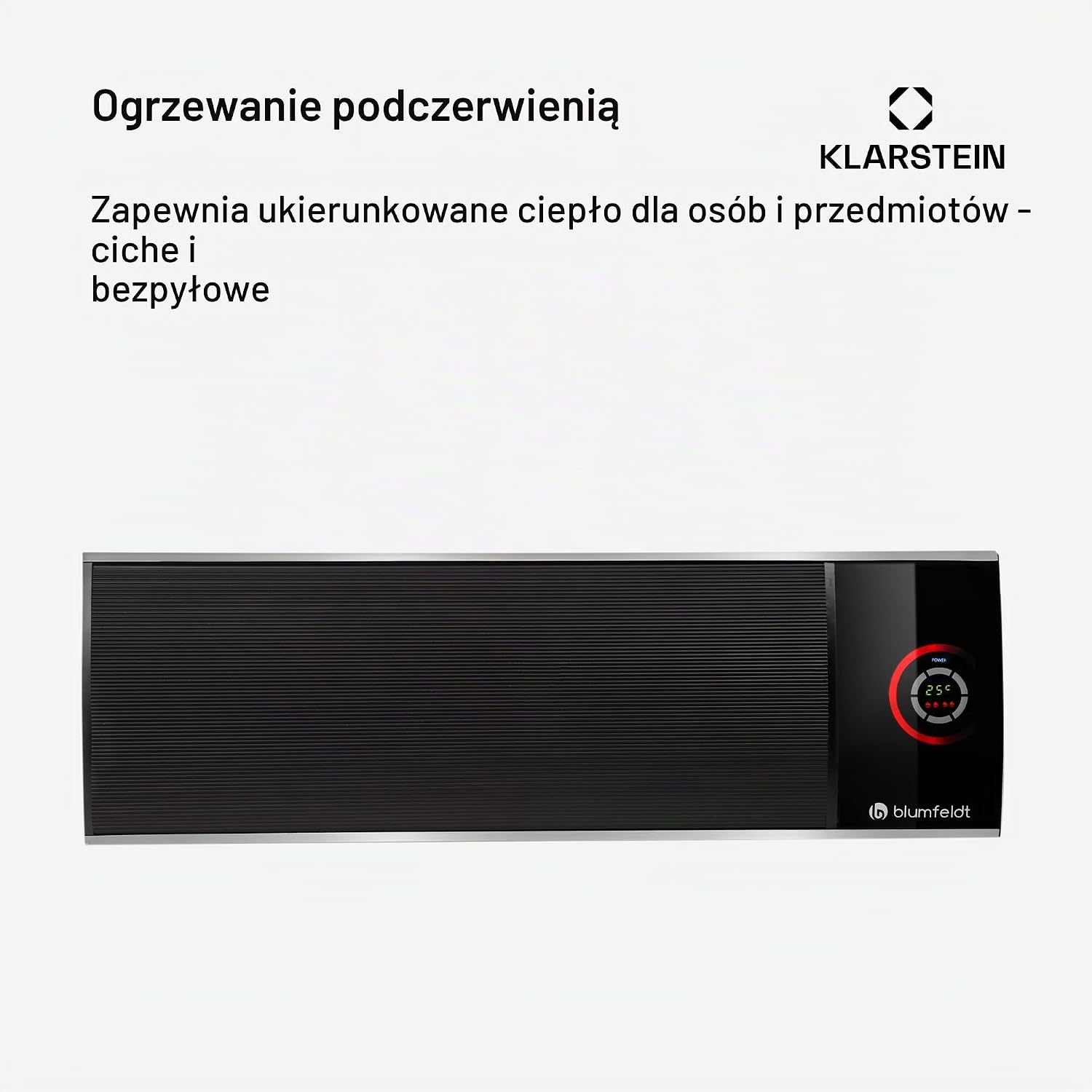 Detalle de blumfeldt ACO7-CosmicBeamUltra – promiennik podczerwieni 2200 W z pilotem