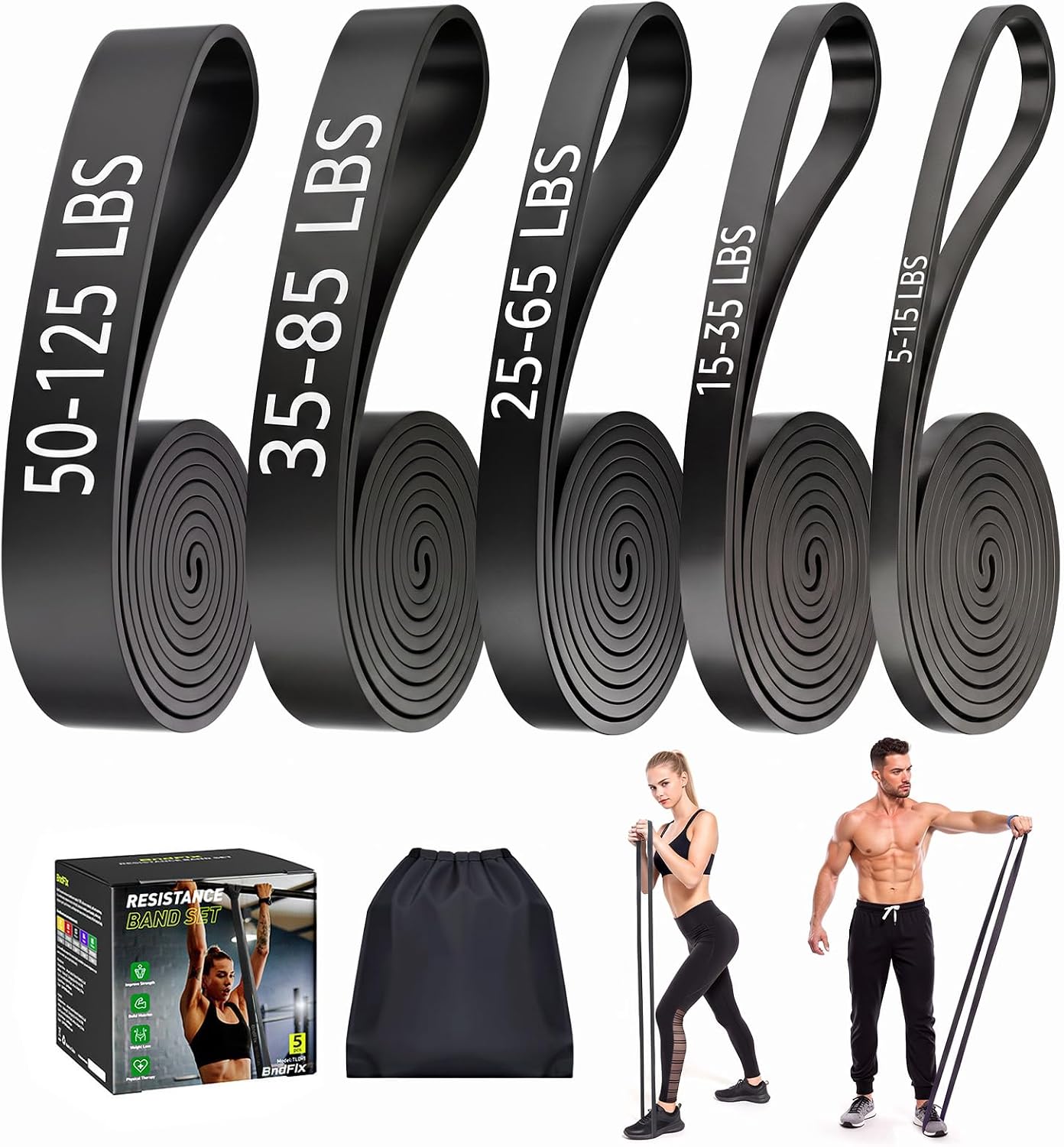 Detalle de Dapofajo Silicone Resistance Bands