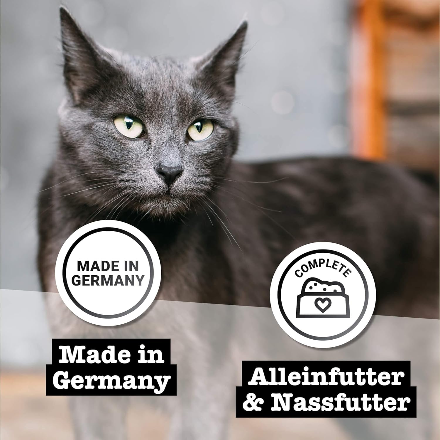 Detalle de catz finefood Purrrr Pferd Monoprotein Katzenfutter Nass N° 123 – 70% Pferdefleisch, 16 x 85 g Beutel