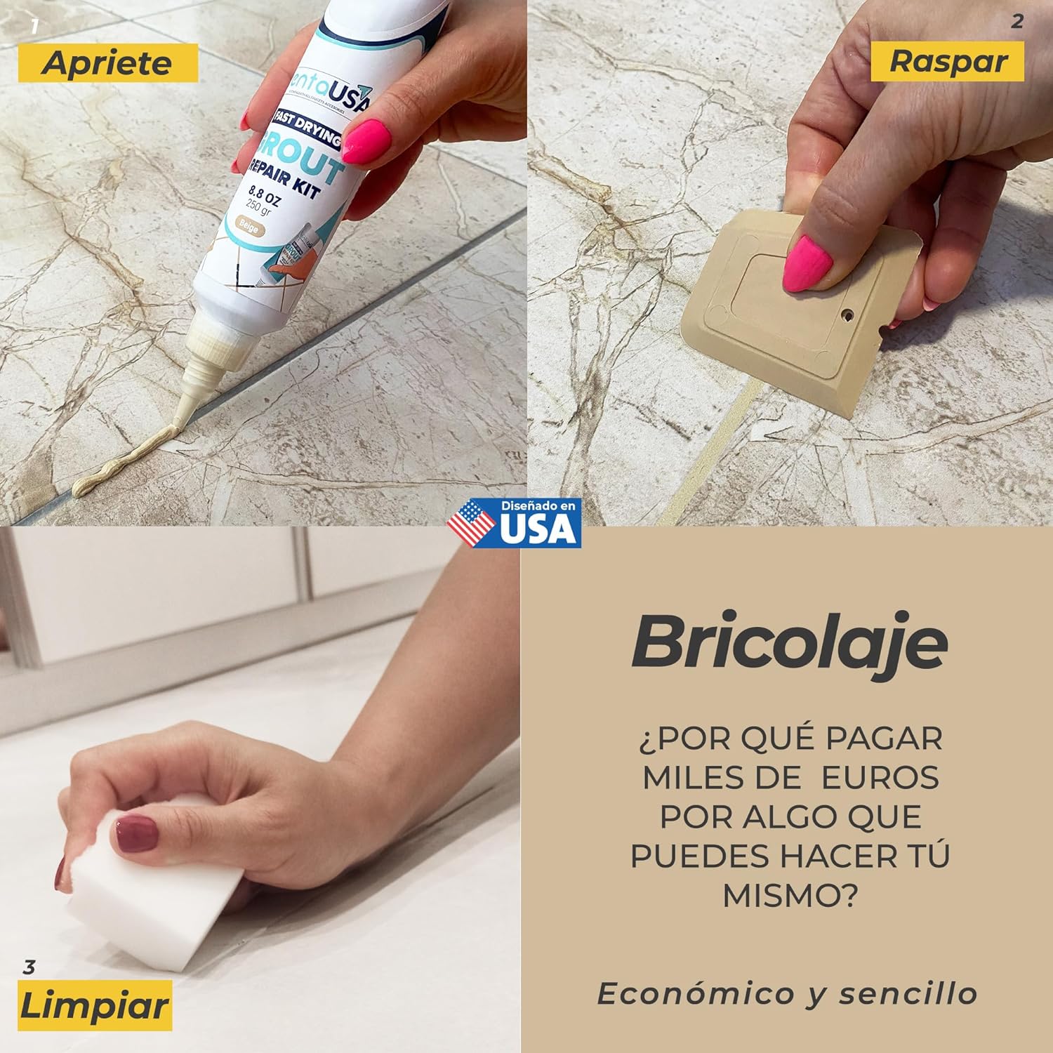 Detalle de PentaUSA Blanqueador de Juntas 250g