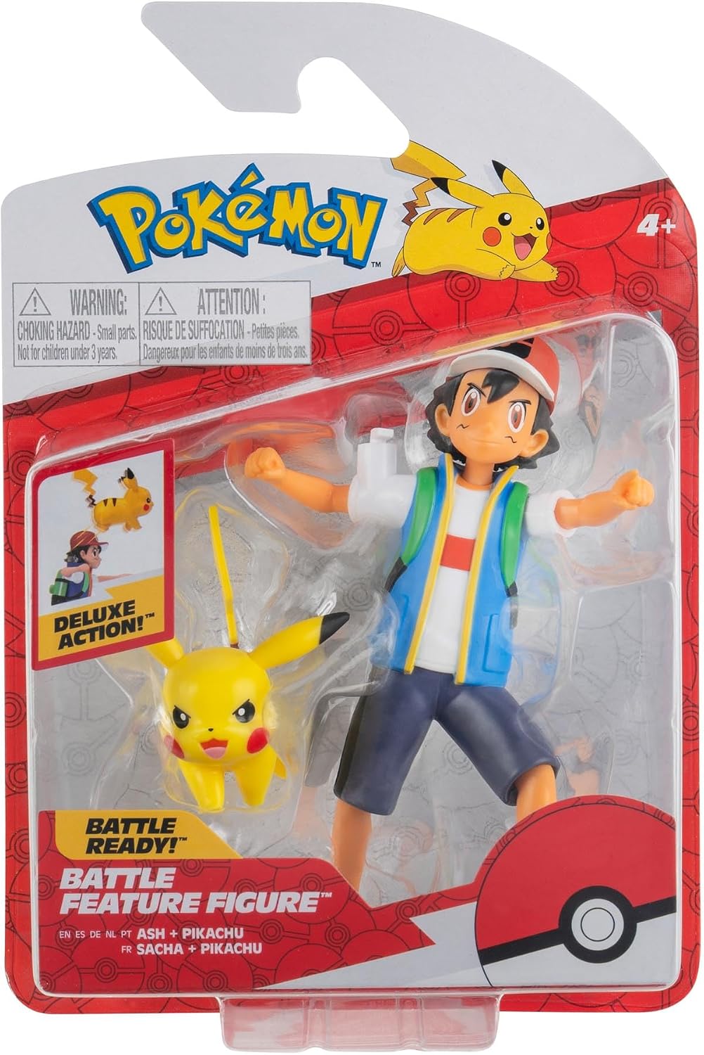 Detalle 2 de Pokémon Sacha Figurine de combat 11 cm