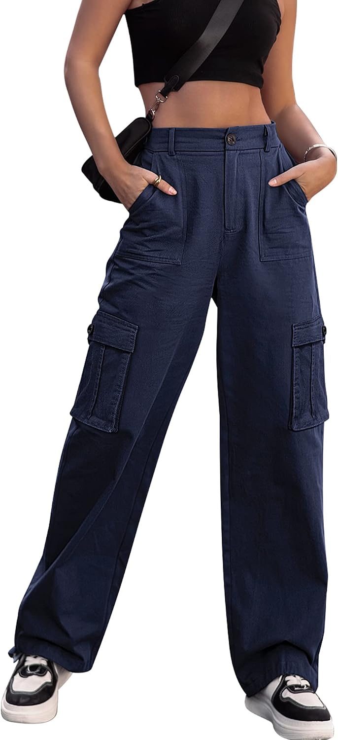 Detalle de ZMPSIISA Women's Cargo Pants, 6 Pockets