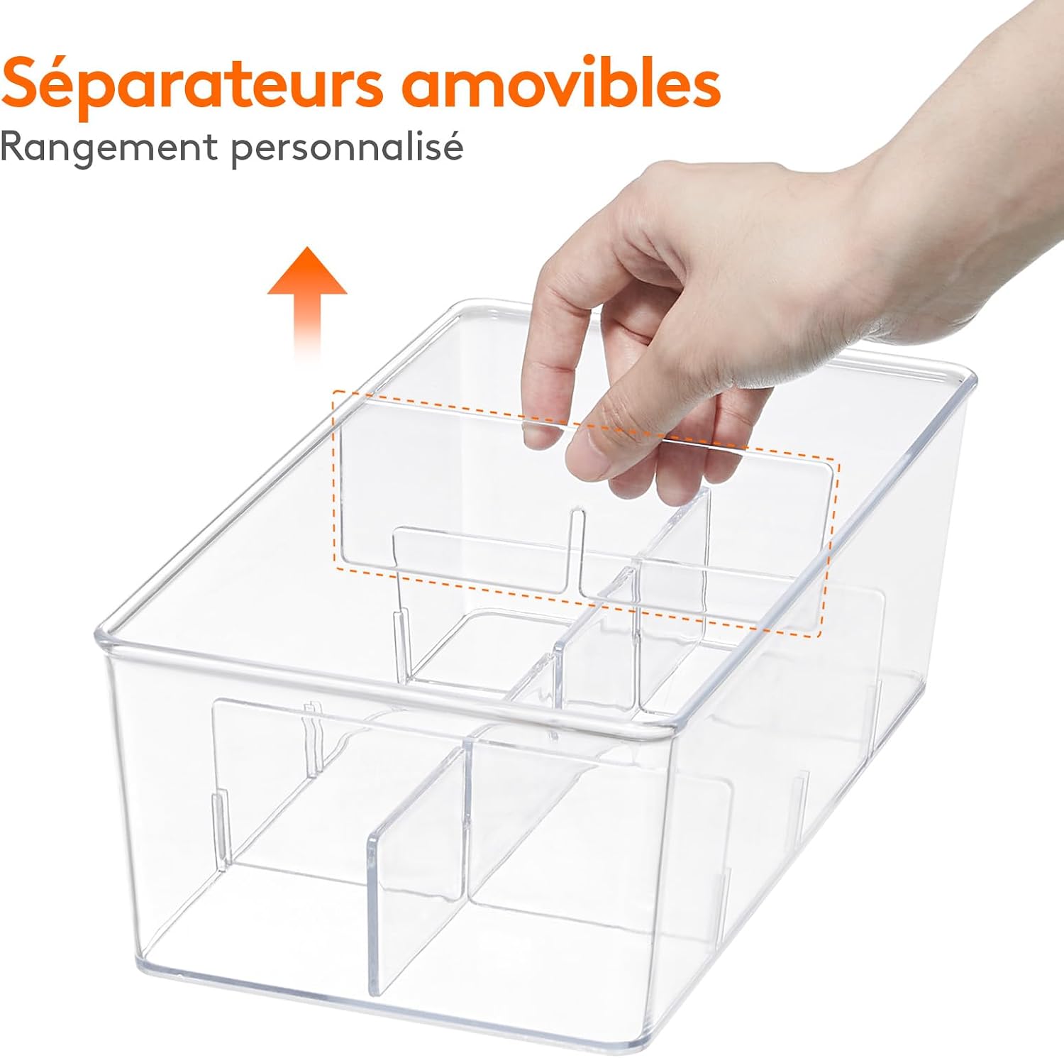 Detalle 2 de Lifewit 22027 thee-organizer met 8 vakken, transparant en stapelbaar