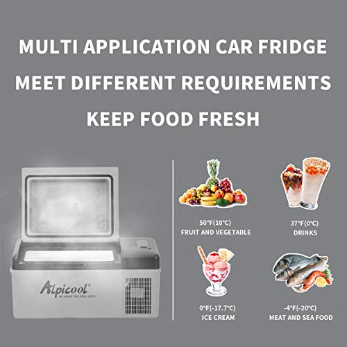 Thumbnail 3 de Alpicool C20 20L Compressor Car Fridge Freezer – Portable 12V Camping Cooler