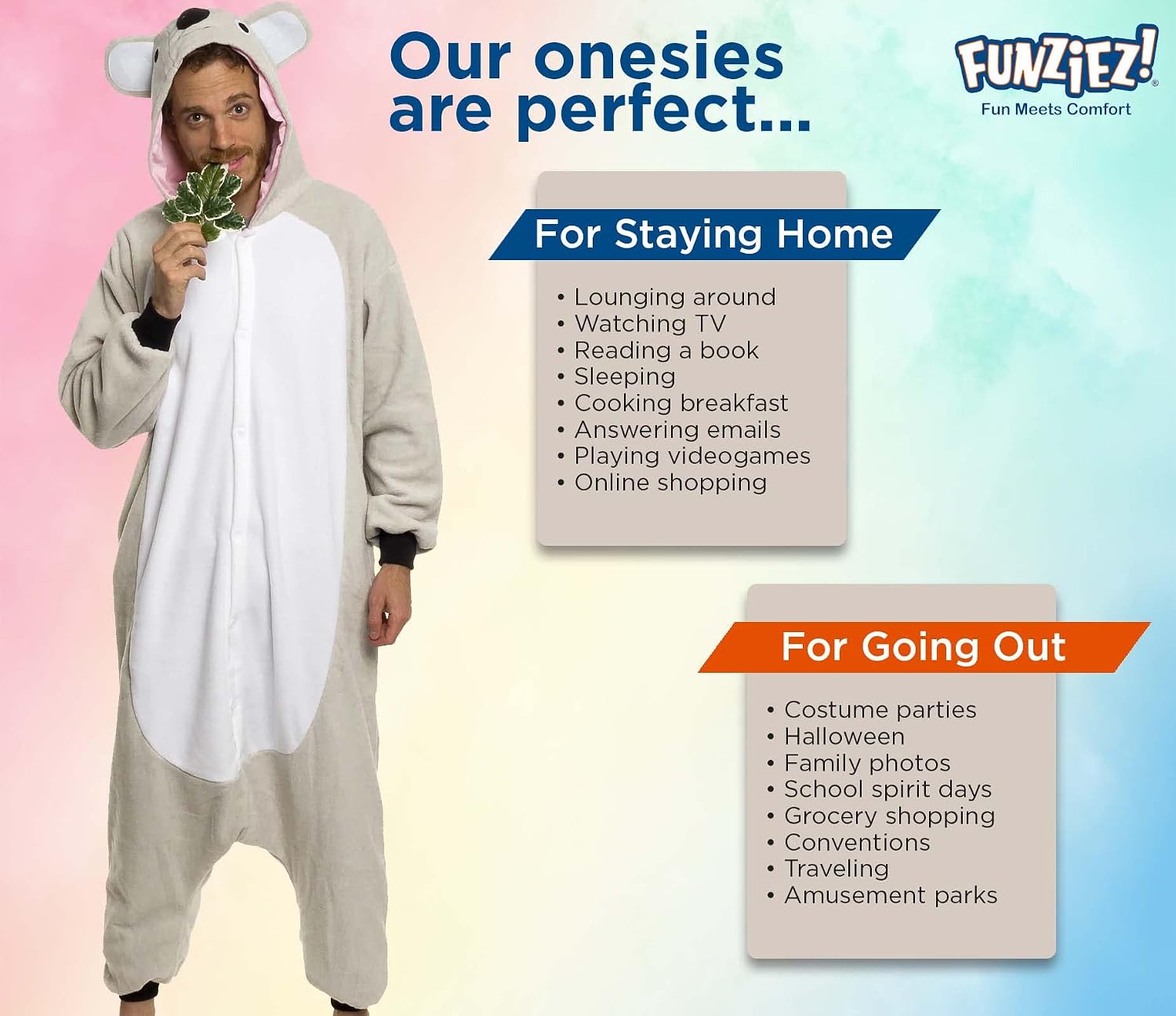 Detalle 1 de Funziez! Animal Onesie Costume