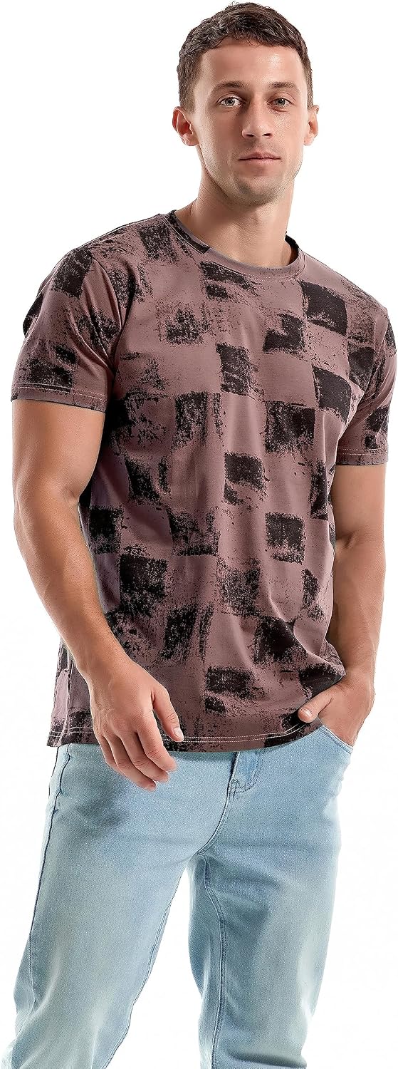 Thumbnail 1 de RONOMO Men's Round Neck Short Sleeve T-Shirt – Breathable, Medium Elasticity, Pre-Shrunk