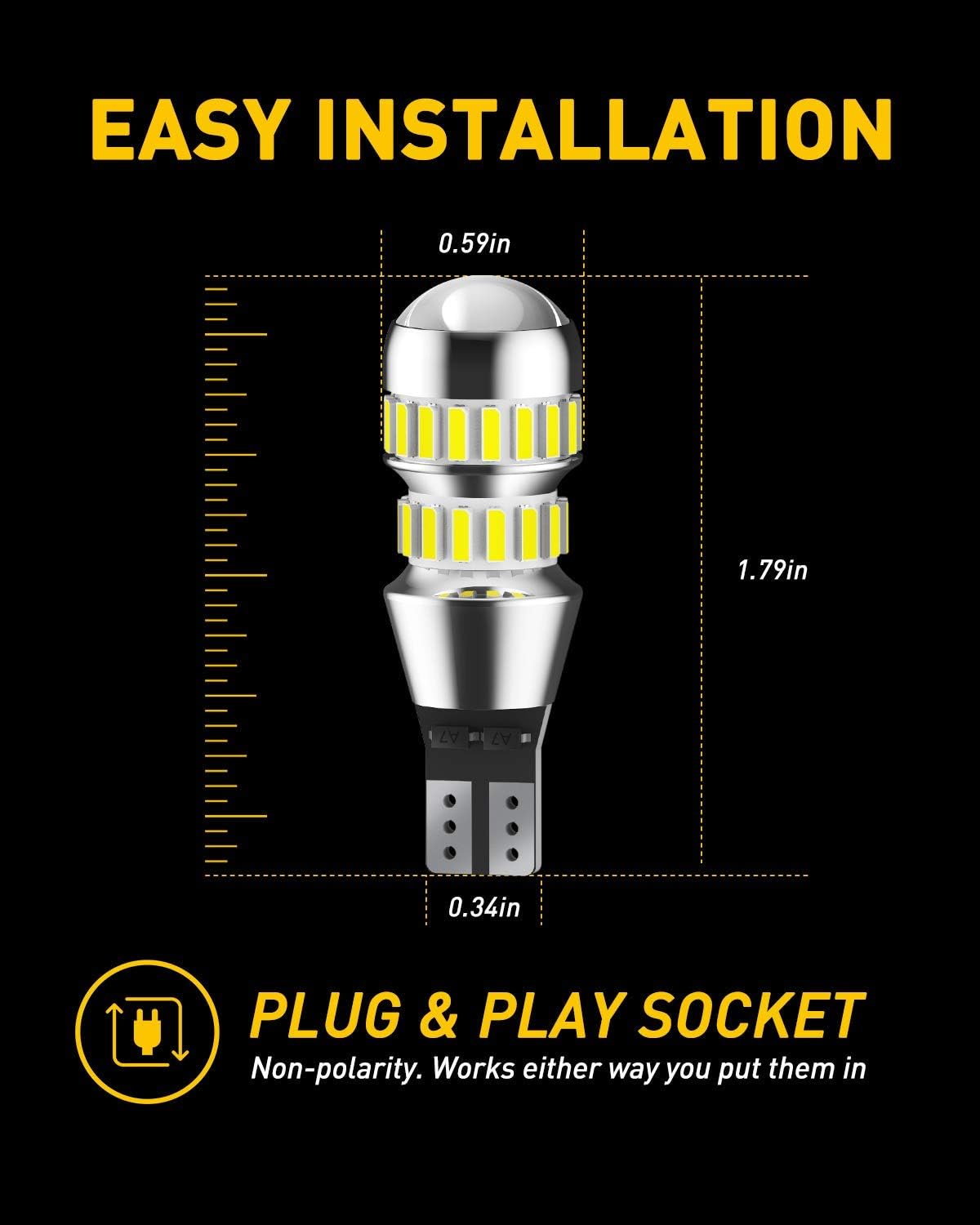 Detalle de AUXITO LED Reverse Light Bulbs 921