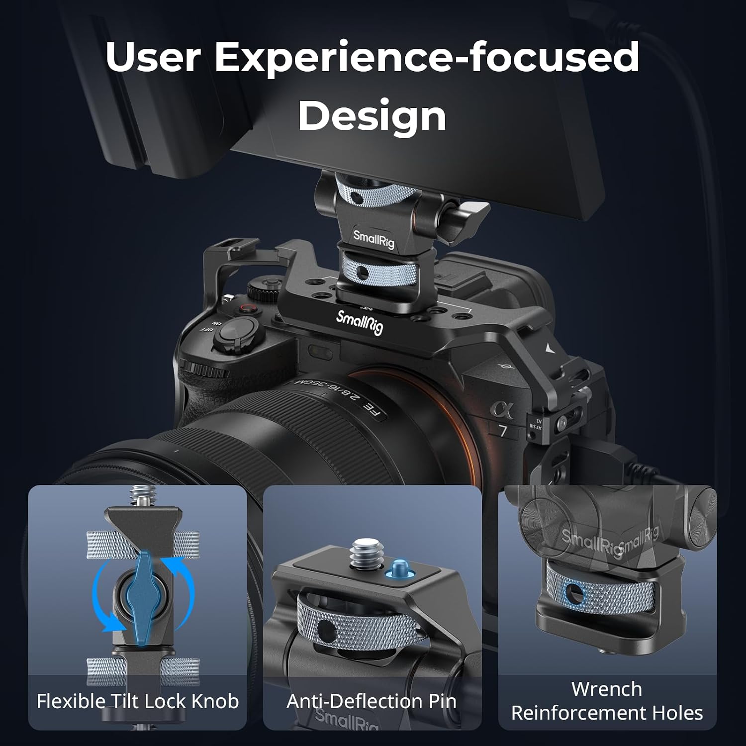 Thumbnail 3 de SMALLRIG 4886 support moniteur réglable 61,0 g