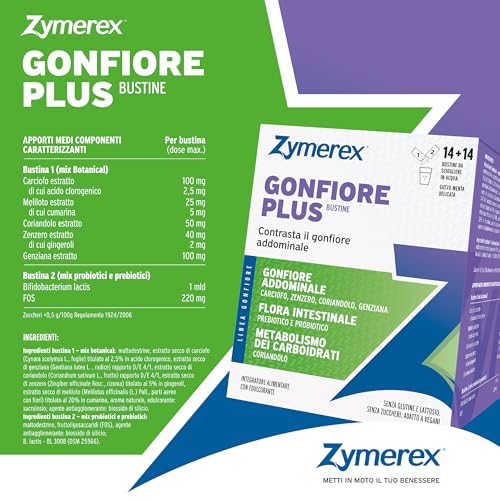 Thumbnail 5 de Zymerex Gonfiore Plus: bustine per gonfiore addominale con probiotici e prebiotici