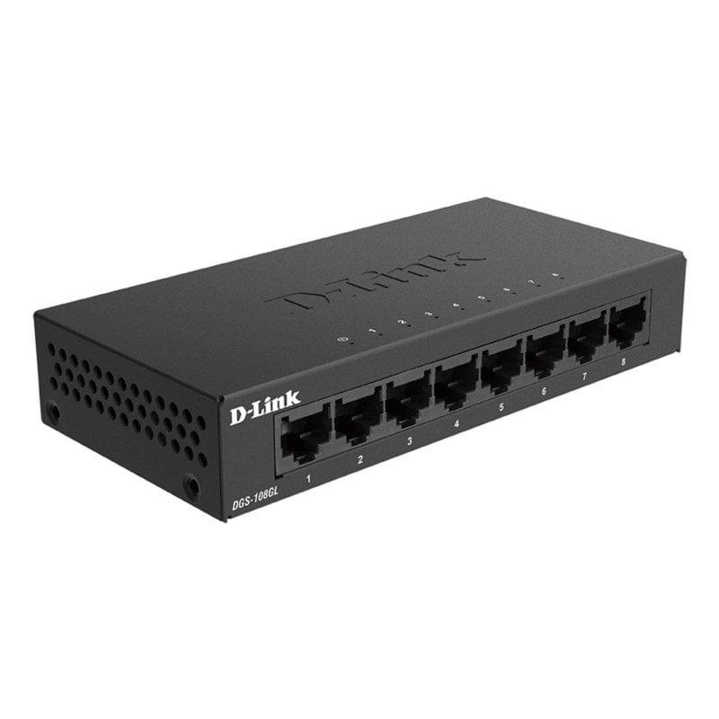 Thumbnail 1 de D-Link DGS-108GL: Switch 8 Puertos Gigabit, compacto, silencioso y listo para usar