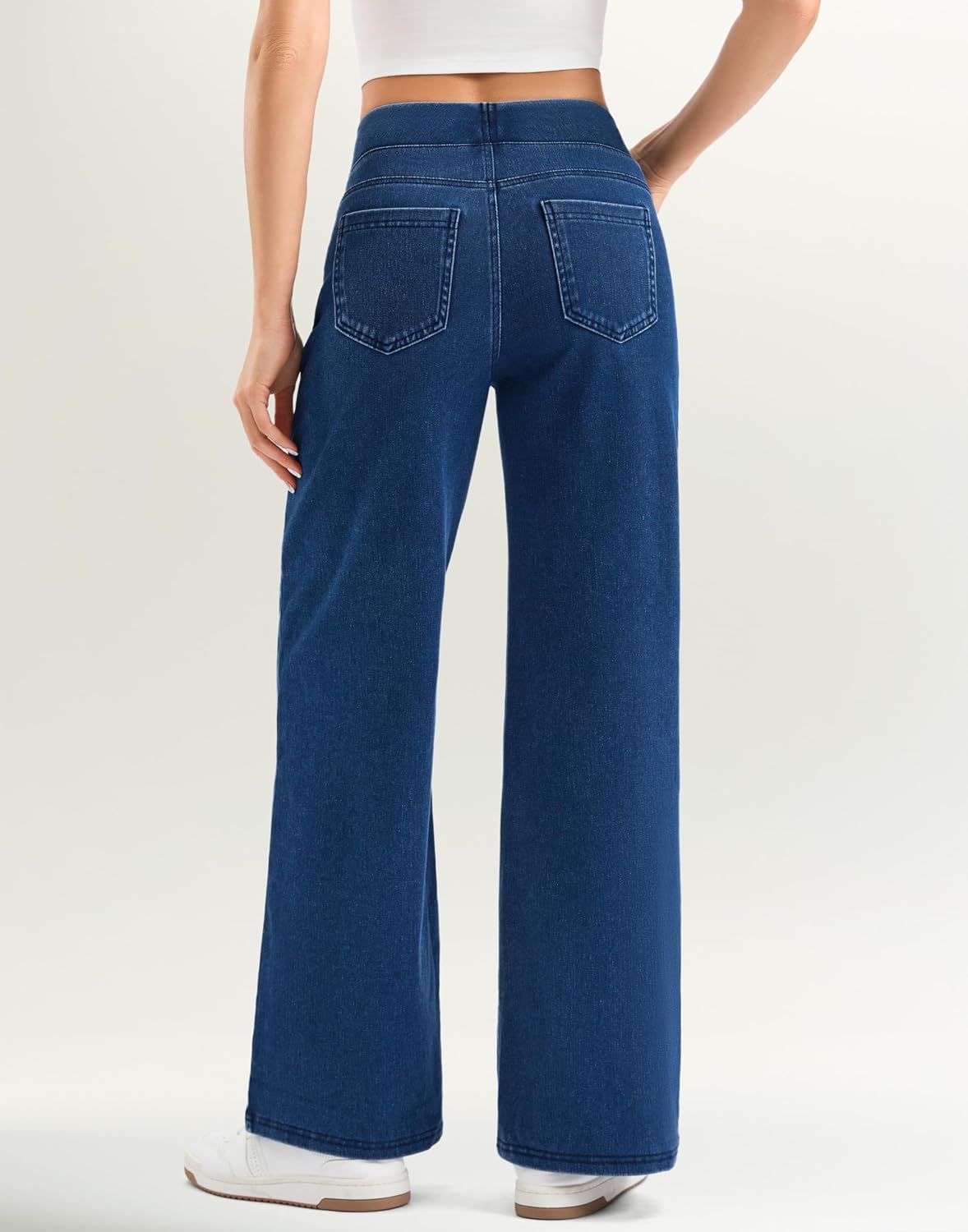 Thumbnail 1 de Rammus Women's Wide-Leg Pull-On Jeans, High Waist, Stretch Denim
