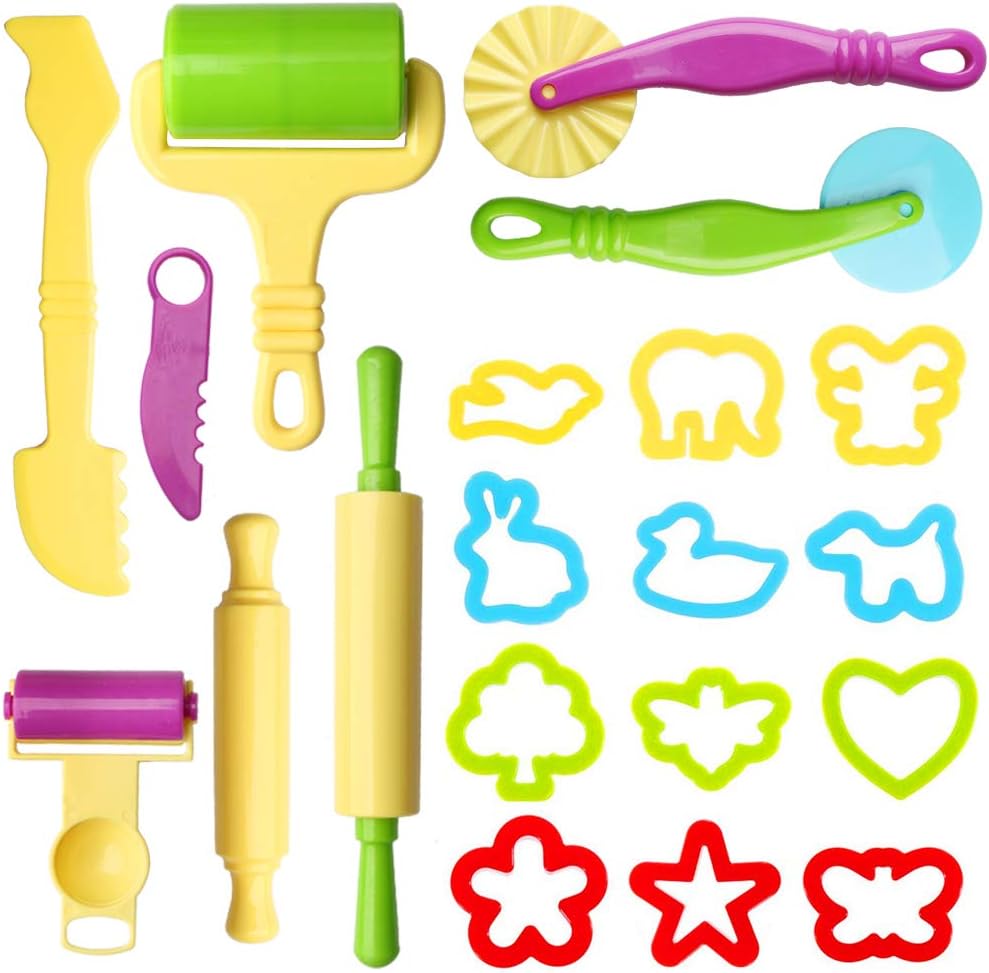 Detalle de nuoshen Clay Dough Tool Kit 20-piece set 🍪