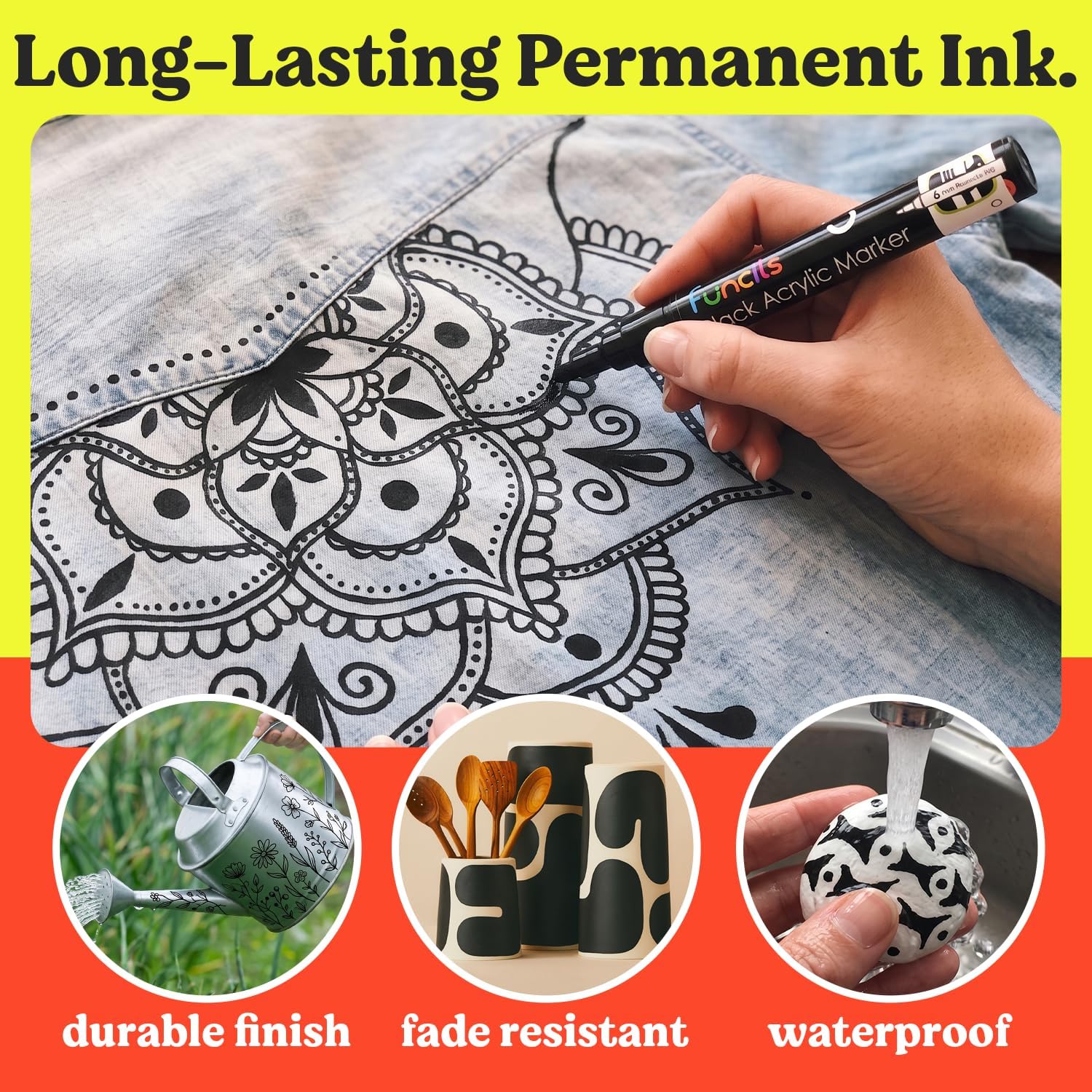 Detalle 1 de Funcils Acrylic Paint Marker Pens 1 mm