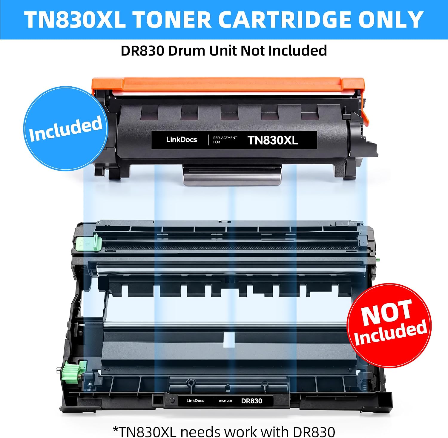Detalle de LinkDocs TN830XL toner cartridge