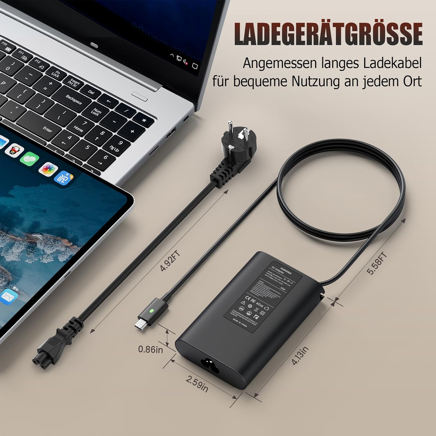Thumbnail 6 de 65W USB C Netzteil Dell Kompatibel