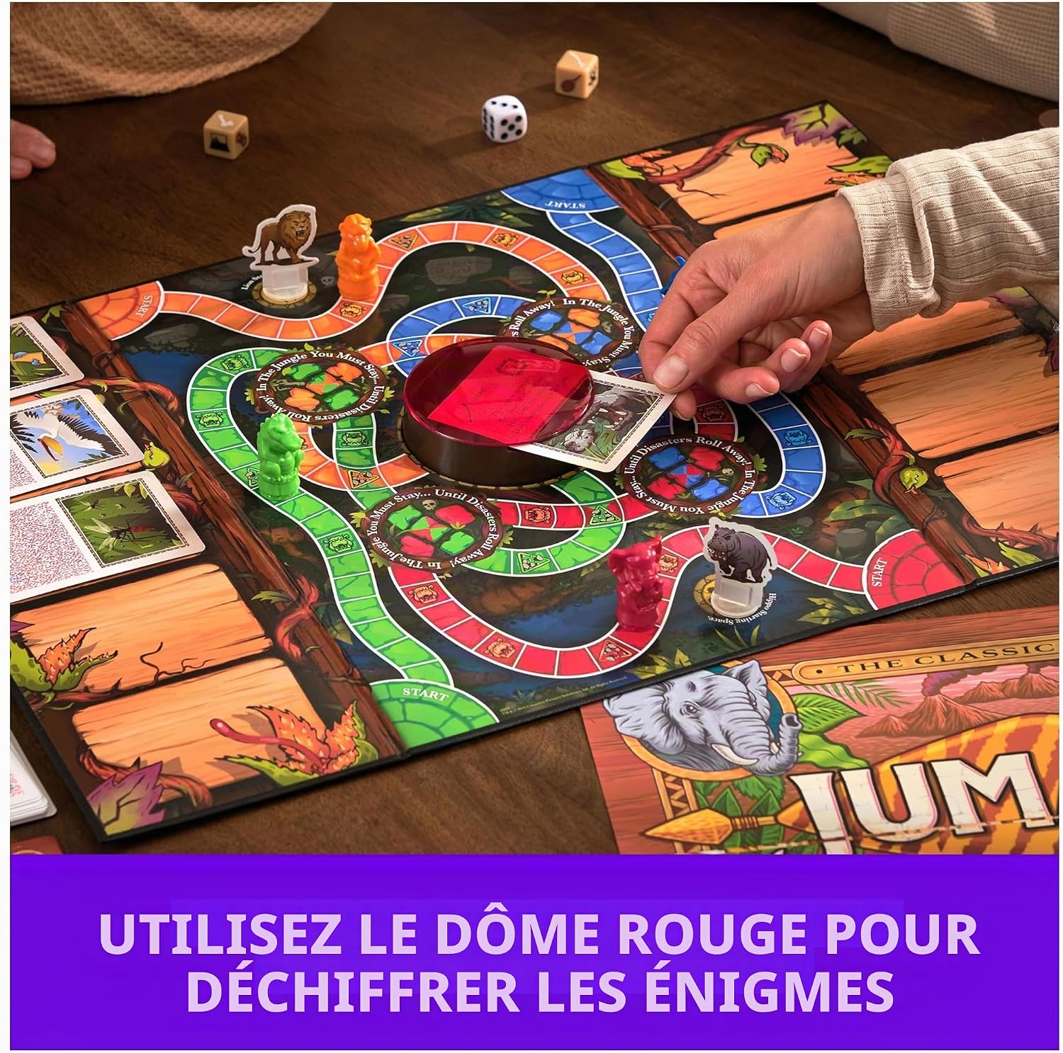 Detalle 2 de Spin Master Games Jumanji-tafelspel voor 2 tot 4 spelers vanaf 8 jaar