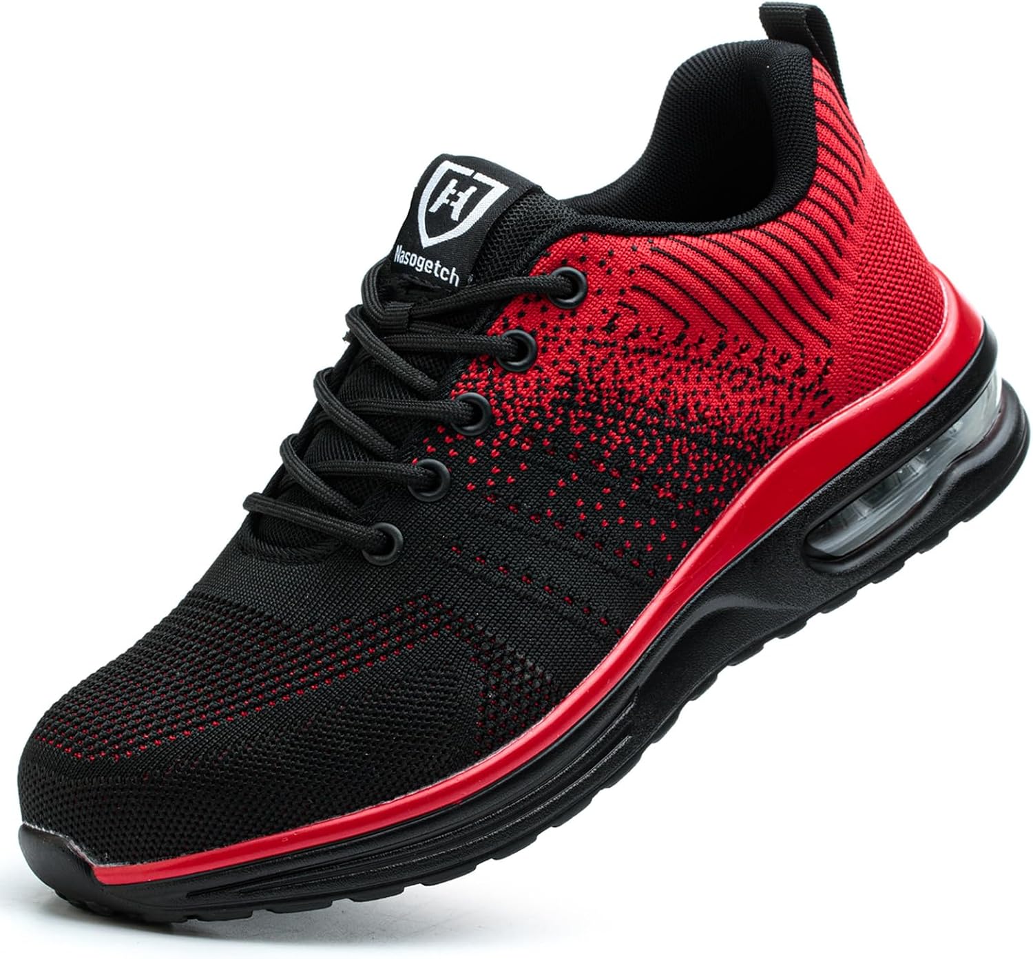 Detalle de Nasogetch Chaussures de Sécurité - Embout acier, confort respirant, noir EU 42