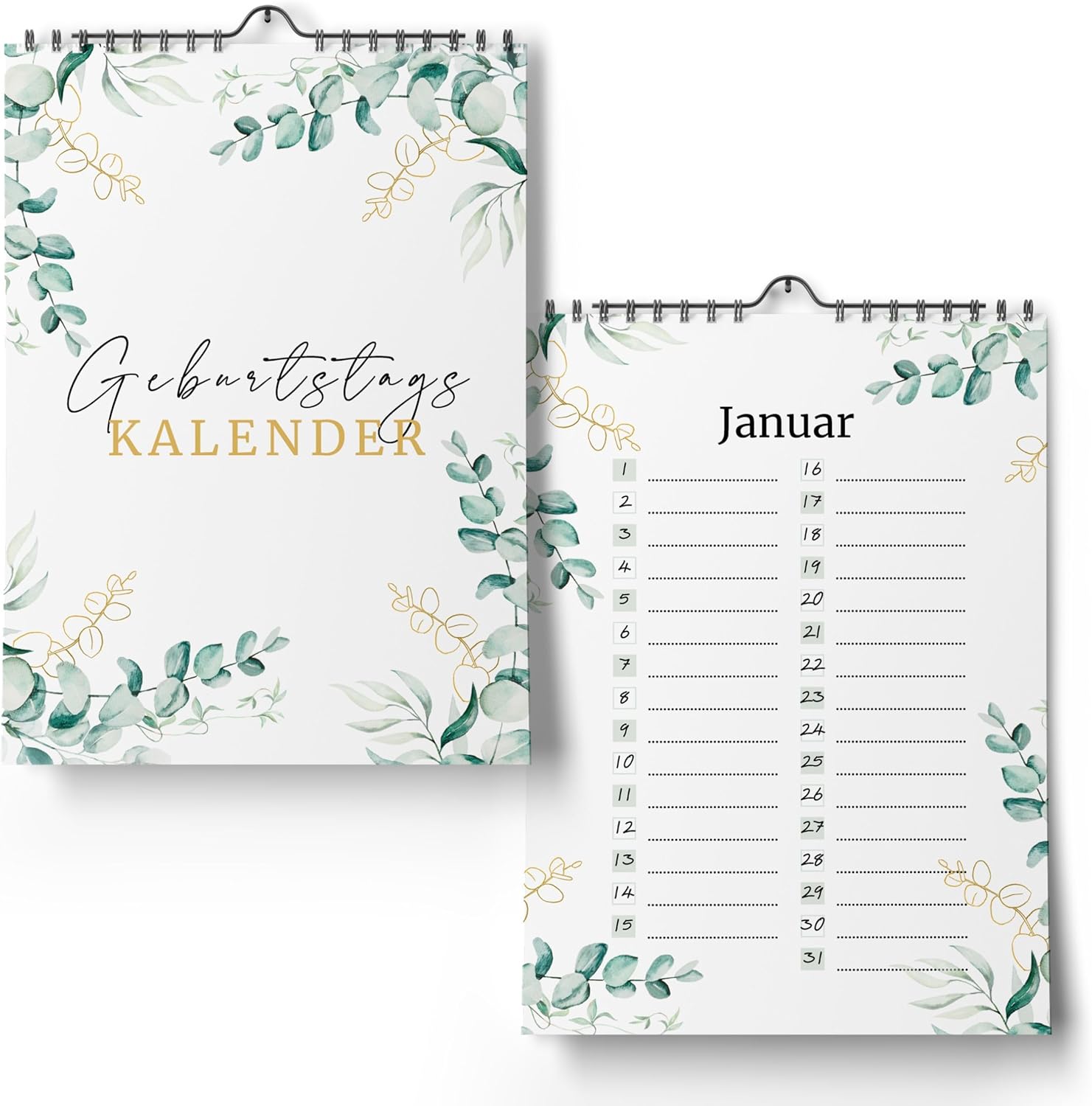 Thumbnail 6 de Geburtstagskalender jahresunabhängig als Dauerkalender (undatiert) – A4 zum Eintragen von Geburtstagen