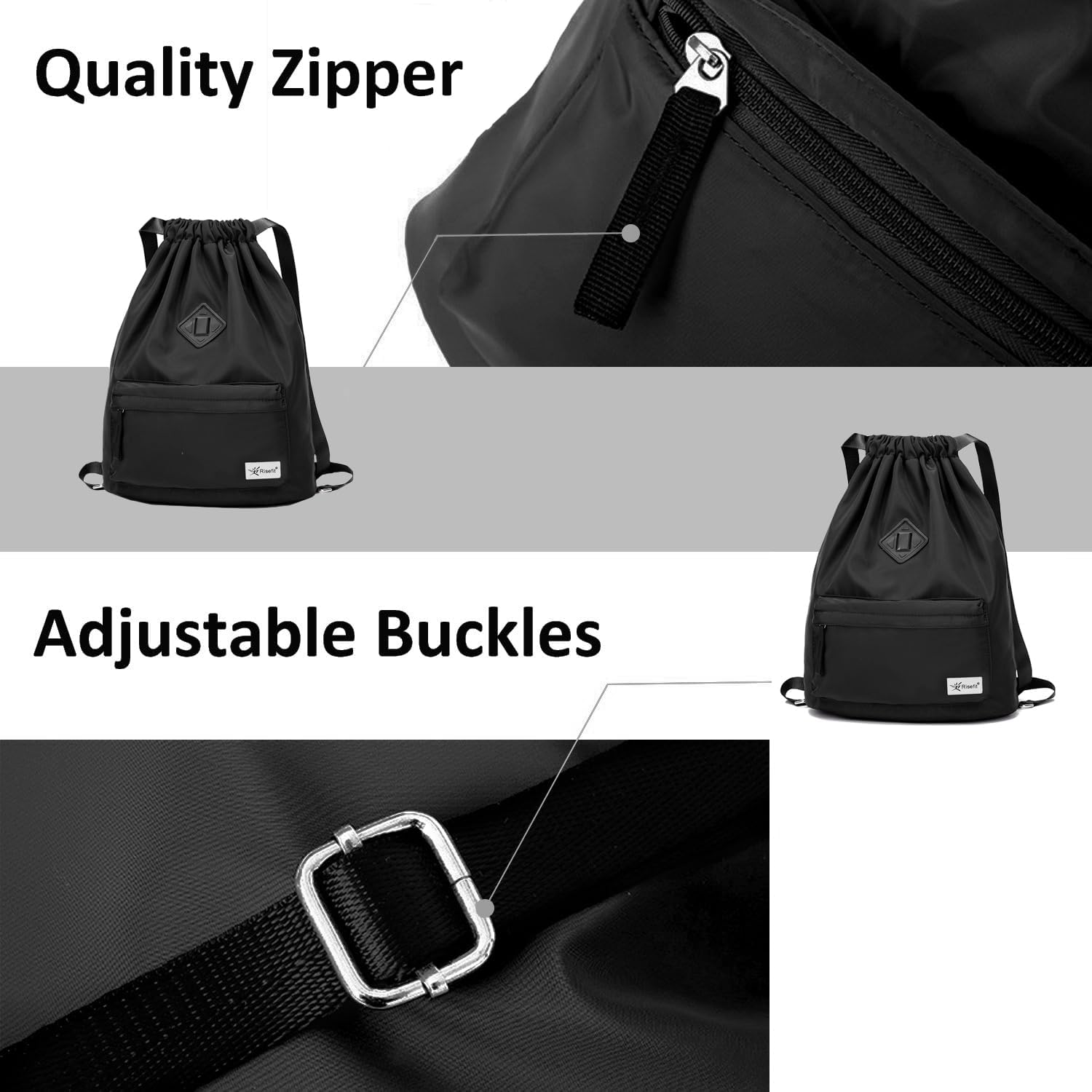 Thumbnail 3 de Risefit Waterproof Swimming Bags Drawstring Gym Bag