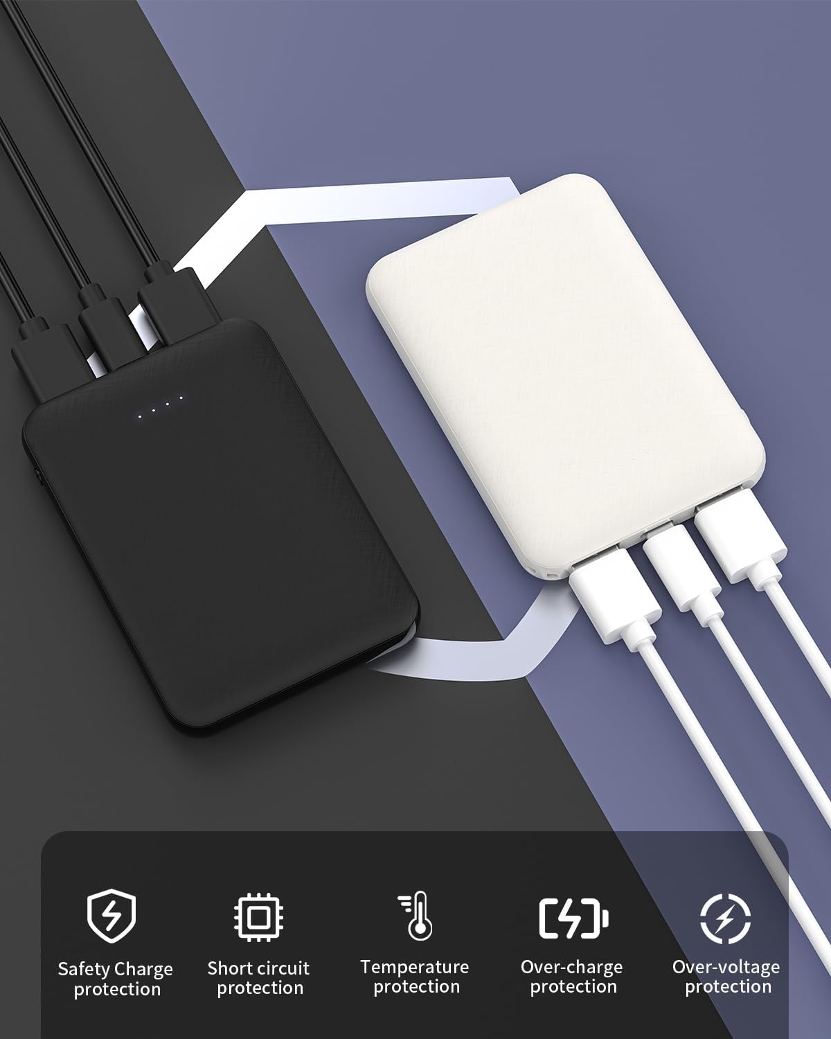 Thumbnail 5 de Mini Power Bank 5000 mAh, pack 2 unidades