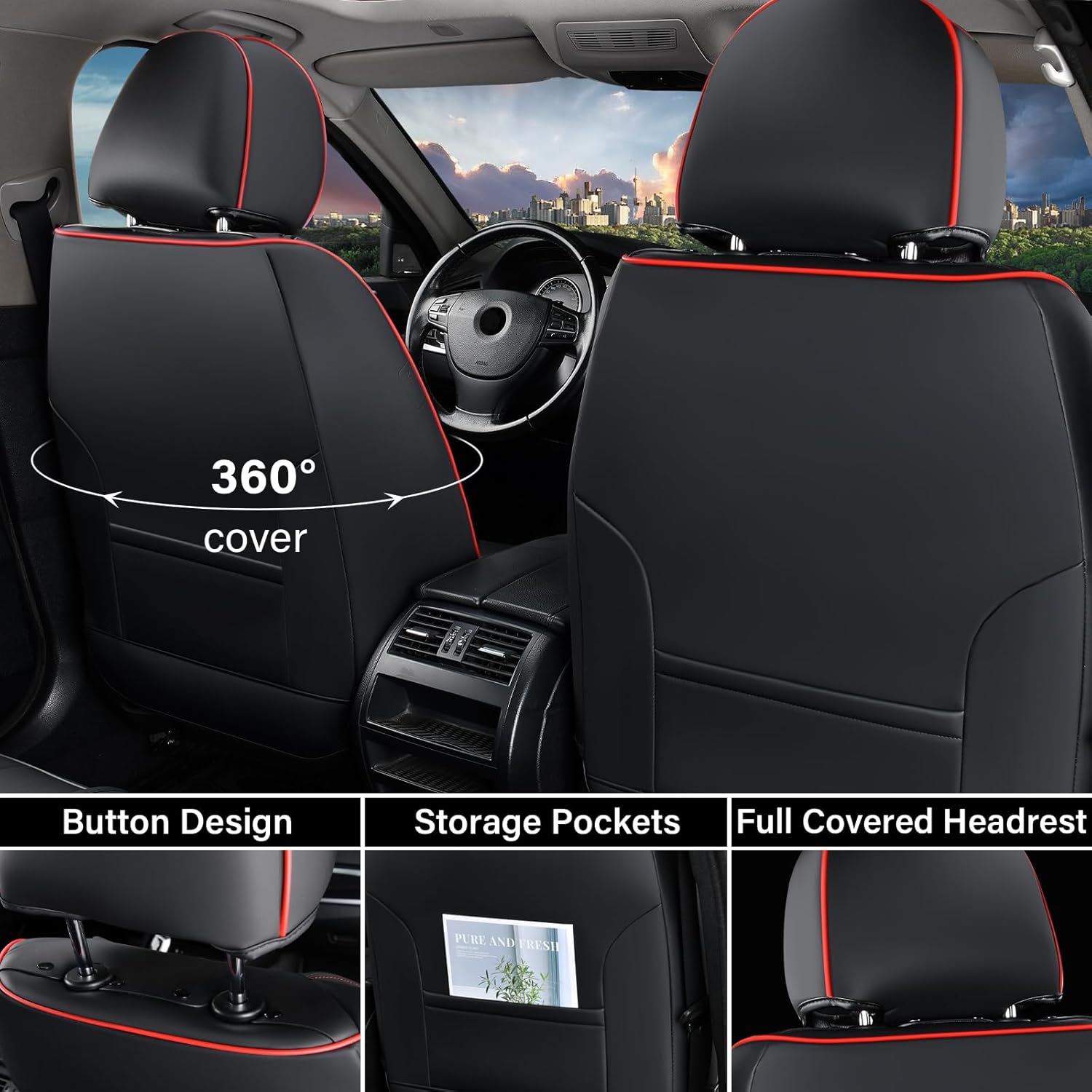 Thumbnail 2 de Coverado Seat Covers Full Set 5‑Piece