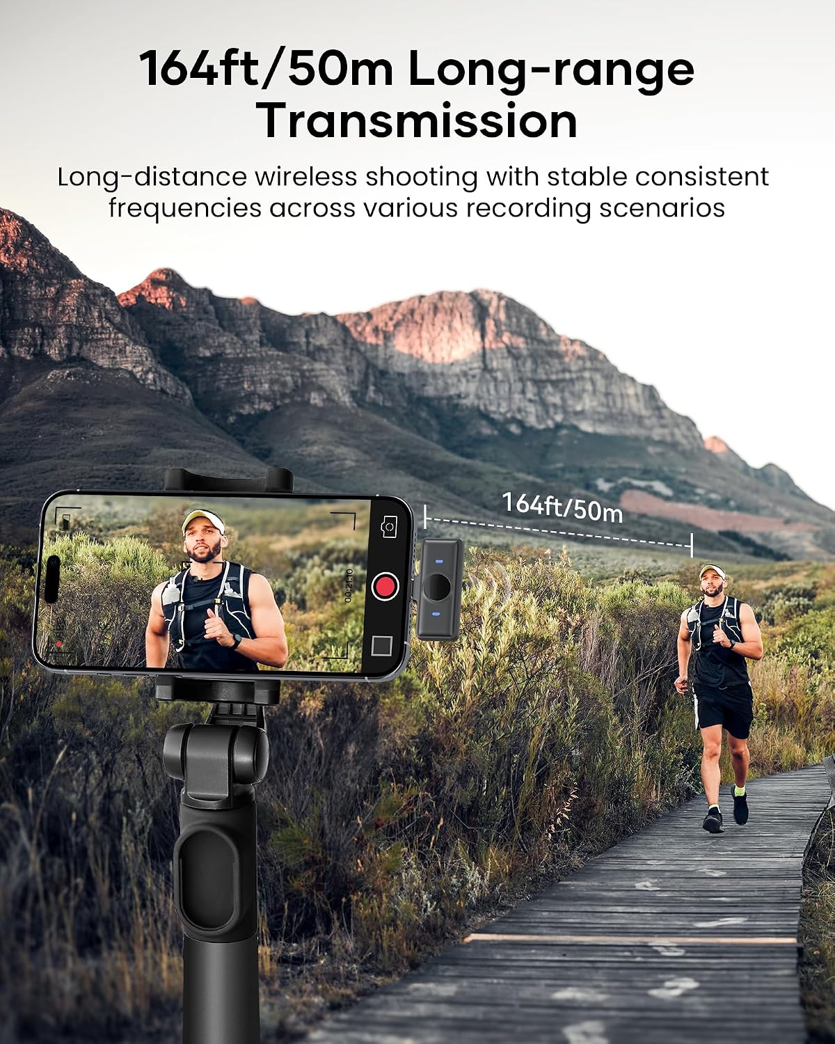 Detalle 2 de Wireless Lavalier Microphone 80h Battery Life ๐ค