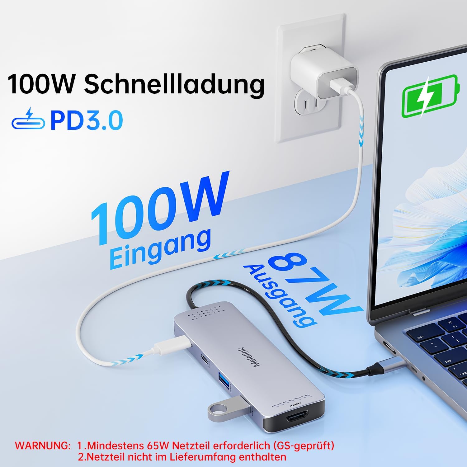Detalle 1 de Melelink USB-C Hub 10 in 1 für MacBook