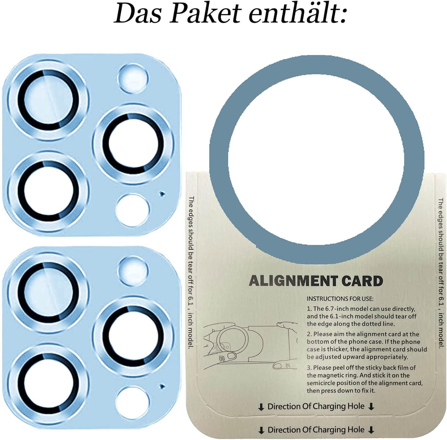 Detalle 2 de Kameraschutz 2 Stück iPhone 14 Pro