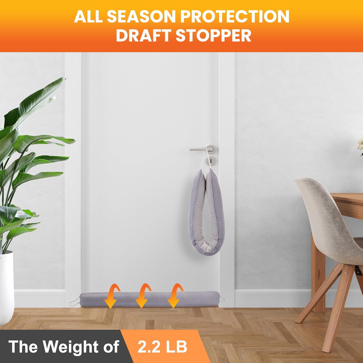 Thumbnail 1 de Door Draft Stopper 36-inch under-door weight for wind protection 🏠