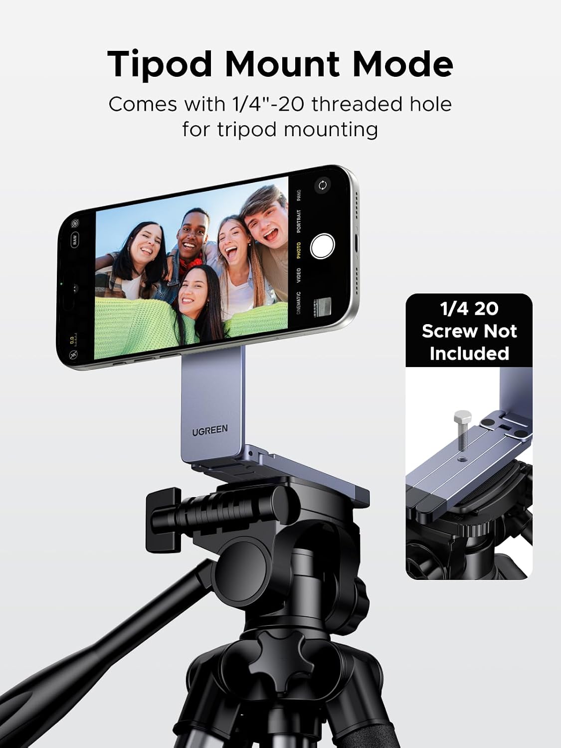 Detalle de UGREEN Magnetic Phone Stand: MagSafe Compatible Pocket Tripod