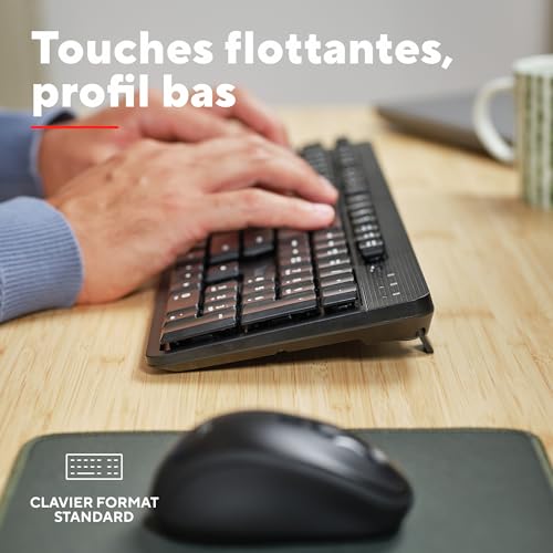 Thumbnail 6 de Trust Ymo II Pack Clavier et Souris sans Fil AZERTY Français, Noir
